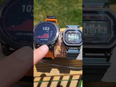 Casio vs. Garmin Solar Charge Test.. (just a trailer)