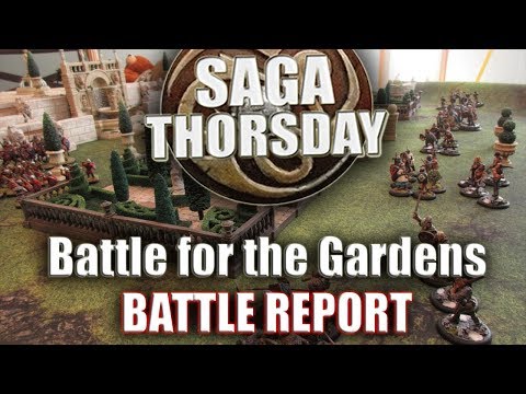 Battle Report - Last Romans vs Vikings - Battle for the Gardens. SAGA THORSDAY 88