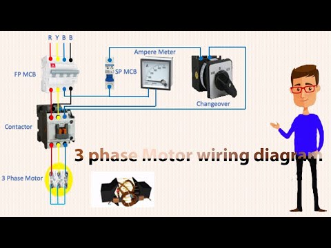 3 phase motor wiring diagram | manual | automatic