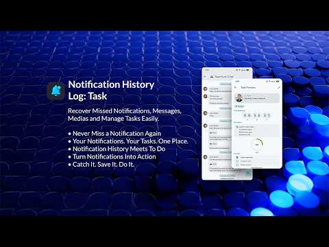 Notification History Log: Task video thumbnail