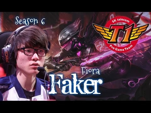 SKT T1 Faker FIORA Top vs Tahm Kench - Patch 6.1 KR | League of Legends