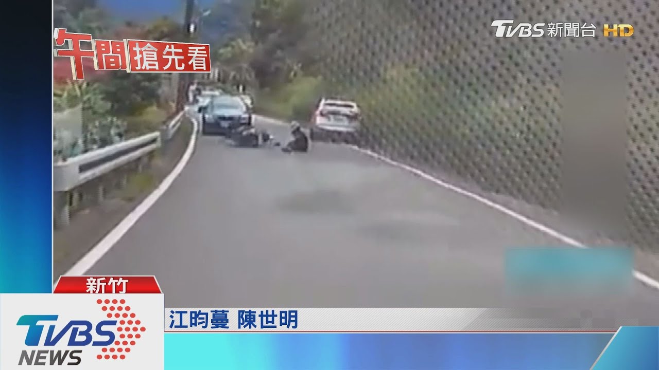 不想等!騎士逆向超車 閃避不及遭撞飛