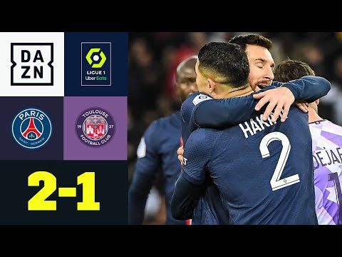 Traumtore von Messi & Hakimi drehen die Partie: PSG - Toulouse 2:1 | Ligue 1 | DAZN