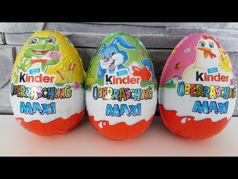 Kinder Überraschung MAXI Ostern 2018 | 3 Ü-Eier Unboxing | Oster-Edition
