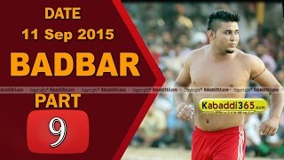 (1) Badbar (Barnala) Kabaddi Touranament 11 Sep 2015