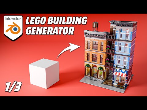 How to Make a Free LEGO Building Generator | Blender Tutorial 1/3