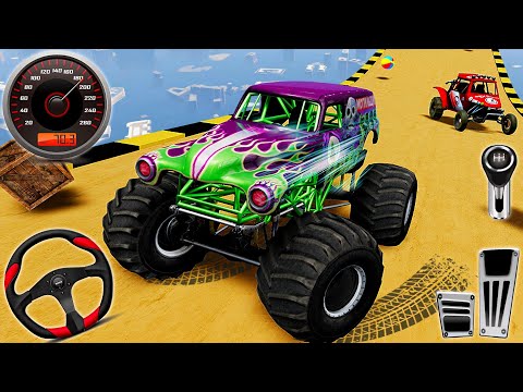 Monster Truck Mega Ramp Extreme Racing - Impossible GT Cars Stunts Simulator : Android Gameplay #5