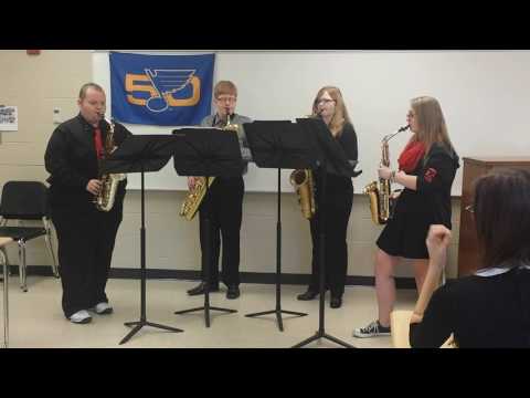 Fox Sr. High Sax Quartet performing "Andante, Menuetto & Finale"  3/4/17