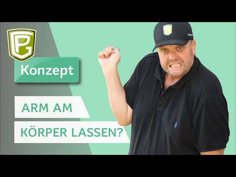 Golf - Rechter Ellenbogen am Körper lassen, soll man das?