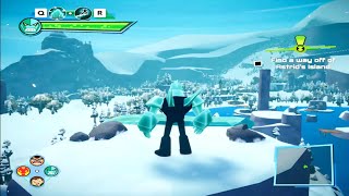 Ben 10 power trip|Gameplay| Find a Way off of Astrids Island| Part 22