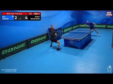 21:00 Ihor Trydukh 1-3 Artem Semenenko West 5 WIN CUP 12.11.2022 | TABLE TENNIS WINCUP
