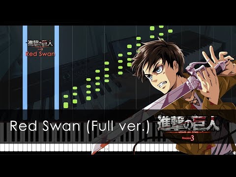 [FULL] Red Swan - Attack on Titan 3 OP (Piano Tutorial + Sheets) Video