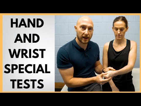 Hand and Wrist Special Tests