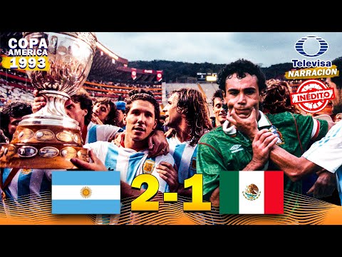 MÉXICO 1-2 ARGENTINA 🏆 Final Copa América 1993 ⚽ Inédito: Relato Mexicano