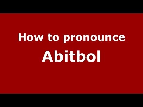How to pronounce Abitbol