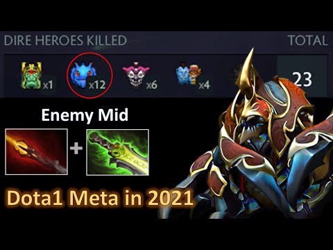 How to Kill Puck in 100 Ways Nyx Assassin Mid Highlights  Dota1 Meta in Dota2