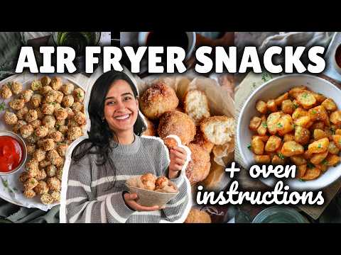 easy AIR FRYER snacks 🫒 (+ oven instructions)