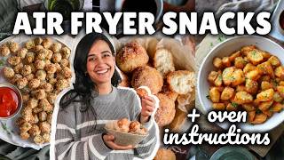 easy AIR FRYER snacks 🫒 (+ oven instructions)