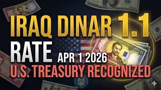 🚨 NOBODY EXPECTED THIS! Iraq Dinar 1.1 Rate Officially Recognized by U.S. Treasury! 🏦💰