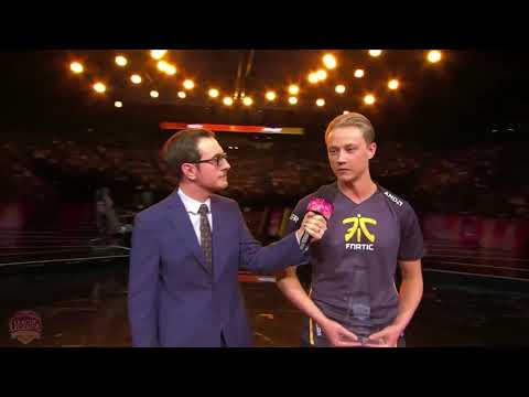 Rekkles Getting Emotional On Stage - FNC vs H2K EU LCS 2017