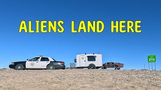 I flew a drone into a UFO landing site and it was DESTROYED