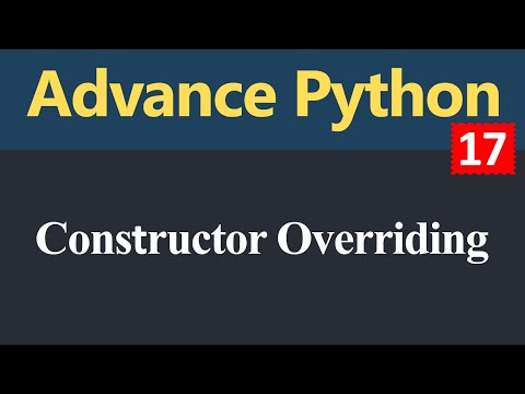 Constructor Overriding in Python Hindi