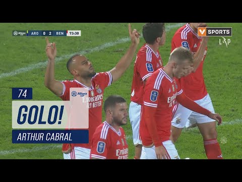 Golo Arthur Cabral: FC Arouca 0-(2) Benfica (Taça da Liga 23/24 - Fase 3 - Jornada 2)