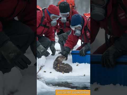 Rescuing Poor Little Otter Who Was Injured By Million Of Barnacles And Parasites