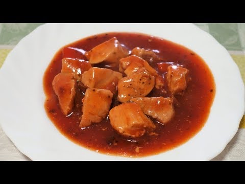 PECHUGA DE POLLO EN SALSA BBQ CASERA