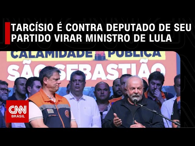 Tarcísio é contra deputado de seu partido virar ministro de Lula | CNN PRIME TIME