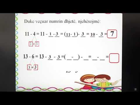 2 02 006 - Java 2 - Matematikë - Zbritja e numrave duke veçuar 10