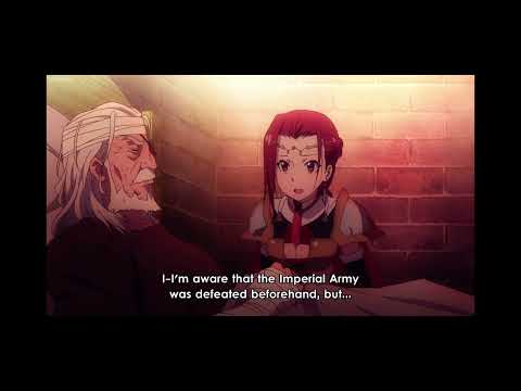 Gate Jietai: Princess Pina finds and talks to King Duran about Alnus Hill