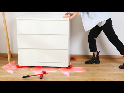 Part of a video titled How to Moving heavy furniture by yourself - YouTube