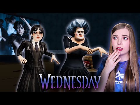 STRASZNA NAUCZYCIELKA UDAJE WEDNESDAY 🖤