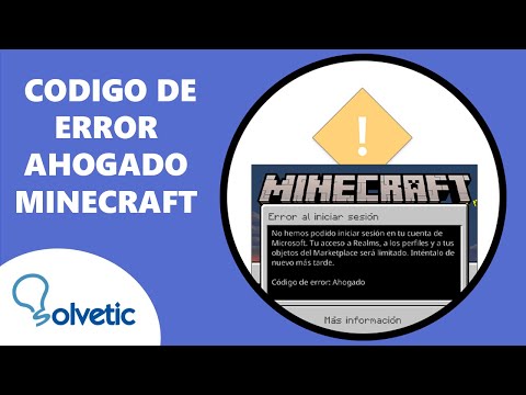 CODIGO de ERROR AHOGADO MINECRAFT ✔️ - Solvetic