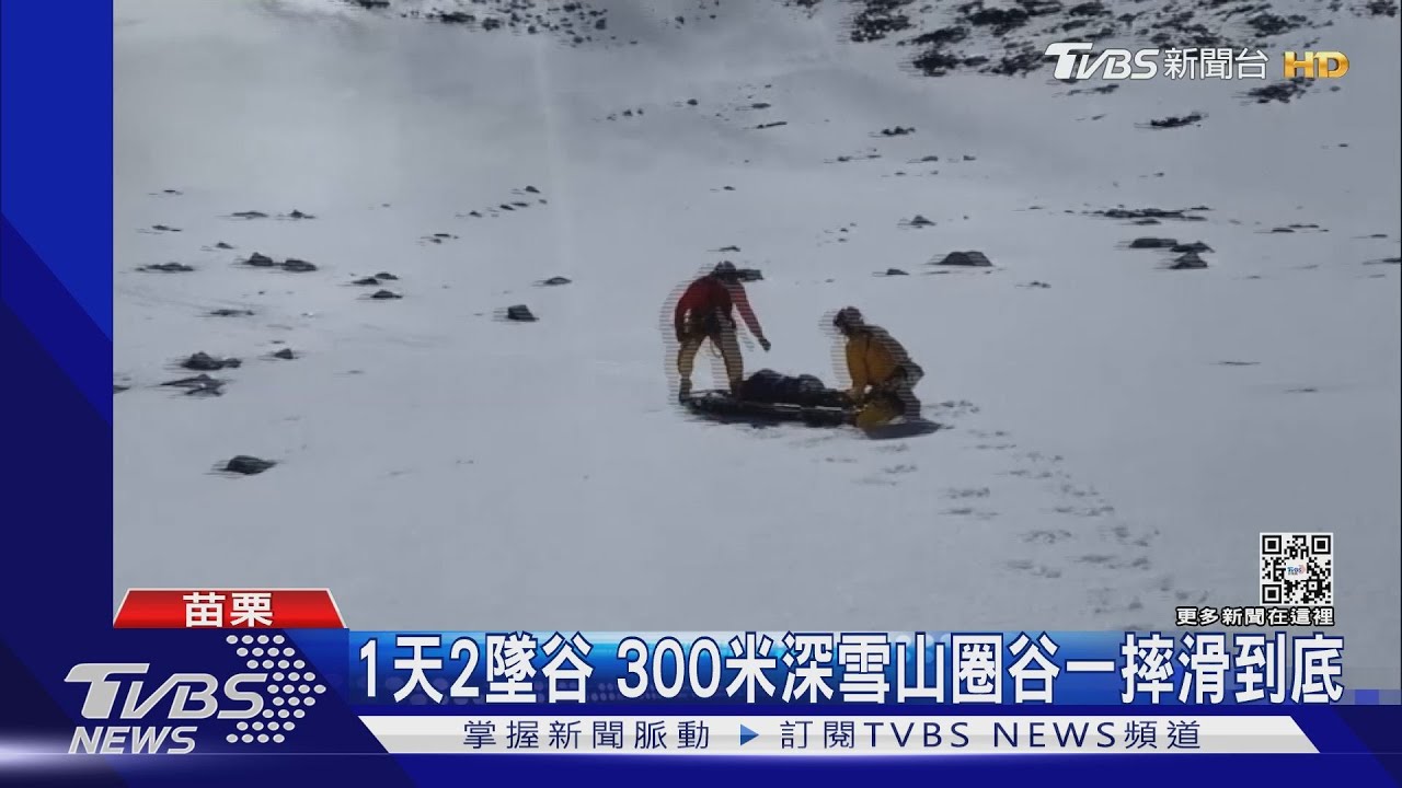 1天2墜谷 300米深雪山圈谷一摔滑到底