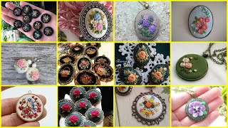 Mini embroidery flowers / mini embroidery / mini embroidery designs / hand embroidery button design