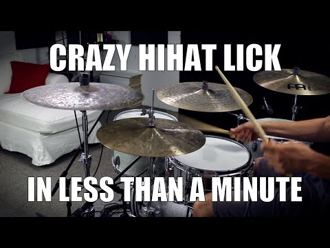 Crazy Hihat Lick in less than a Minute - Daily Drum Lesson