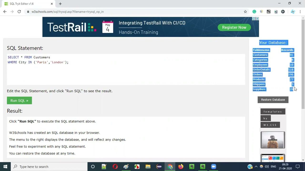 SQL - #part2  - Practice SQL without installing any Software | By Jitender Sharma