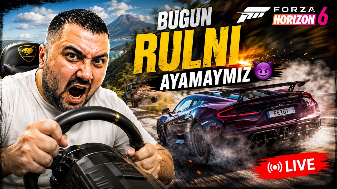 BUGUN RULNI AYAMAYMIZ 😈 – FORZA HORIZON 6 (Jonli Efir!)