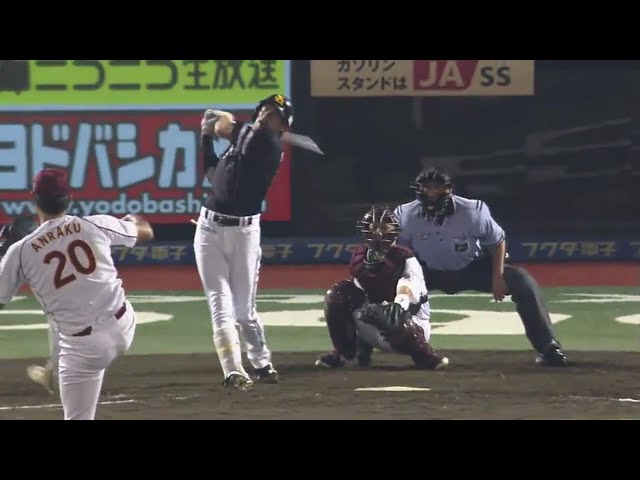 【5回表】文句なしの完璧な一撃!! ホークス・柳田のバックスクリーン弾!! 2017/6/30 E-H