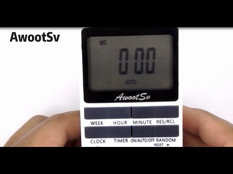 Awootsv TE02 digital timer socket operate video