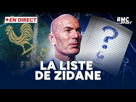 La toute première liste de Zidane en direct