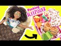 Disney Encanto Mirabel and Isabela Dolls Packing Backpack and Suitcase for Sleepover