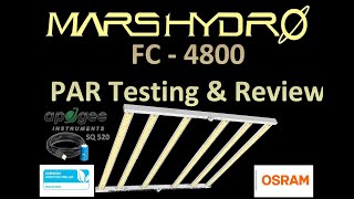 Mars Hydro FC 4800 LED Grow Light PAR Testing & Review