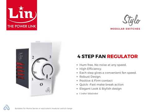 4 step modular fan regulator, 1m