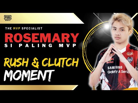 ROSEMARY - Si Paling MVP | Best Moment of Rush & Clutch | PUBG Mobile Indonesia