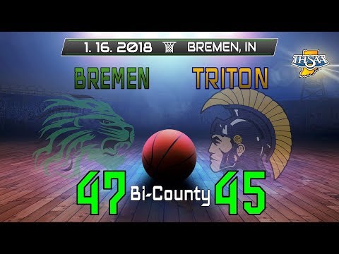 Triton at Bremen - Varsity Boys Bi-County Basketball 🏀 1-16-2018