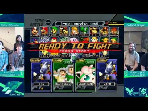 Ratking + Jordova (Blue) vs. Leaf + Delicious Dave (Green) | SSBM-D LR3 | SSN10