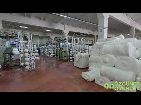 Özgüner Oyuncak fabrikada peluş oyuncak yapımı